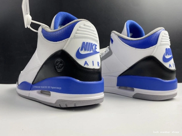 Rep LUCY Retro 3 Blue Air White Jordan CT8532-040 0815